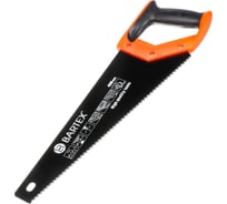 Ножовка по дереву BARTEX 400 мм, закаленный зуб, тефлоновое покрытие, 3D заточка, 7TPI, двухкомпонентная прорезиненная рукоятка 150893