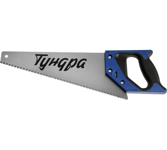 Ножовка по дереву ТУНДРА двухкомпонентная рукоятка, 3D заточка, каленый зуб, 7-8 TPI, 350 мм 5155402