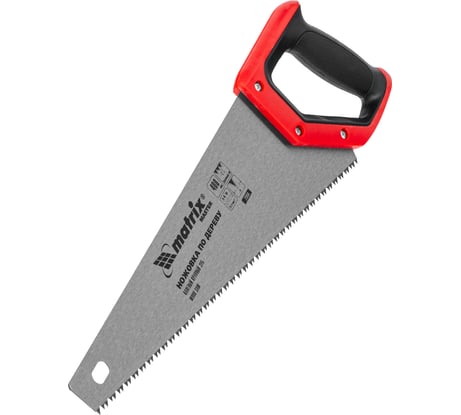 Ножовка MATRIX по дереву,400 мм,зуб 2D,каленый крупный зуб 5-6 TPI,двухкомп.рук-ка// MASTER 23556