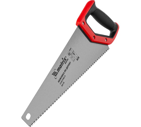 Ножовка MATRIX по дереву,450 мм,зуб 2D,каленый крупный зуб 5-6 TPI,двухкомп.рук-ка// MASTER 23558