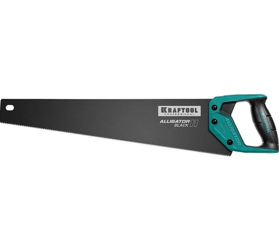 Ножовка для точного реза Kraftool "Alligator BLACK", 500 мм, 11 TPI 3D зуб, 15205-50