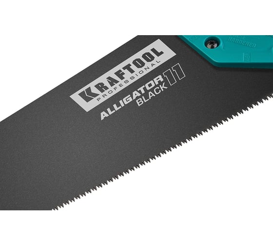 Ножовка для точного реза Kraftool "Alligator BLACK", 450 мм, 11 TPI 3D зуб, 15205-45