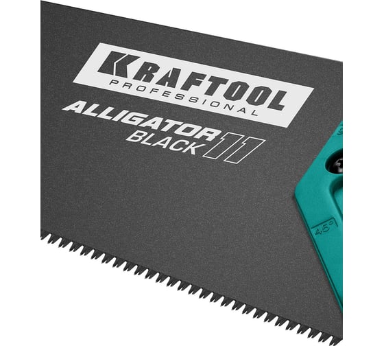 Ножовка для точного реза Kraftool "Alligator BLACK", 400 мм, 11 TPI 3D зуб, 15205-40