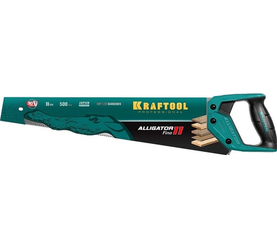 Ножовка для точного реза Kraftool "Alligator 11", 500 мм, 11 TPI 3D зуб, 15203-50