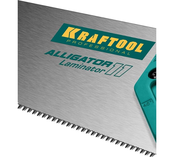 Ножовка по ламинату Kraftool Alligator LAMINATOR, 500 мм, 11 TPI 3D зуб, 15207