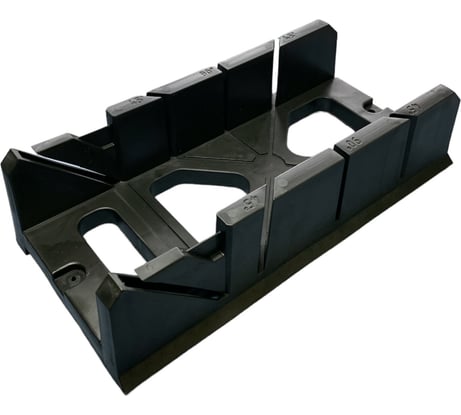 Стусло пластиковое МЕЛОДИЯ ЦВЕТА с линейкой 300x105x80мм черное JT1520074-1