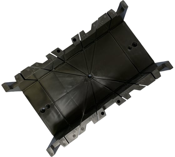 Стусло пластиковое МЕЛОДИЯ ЦВЕТА 360x160x120 мм черное J4630-1