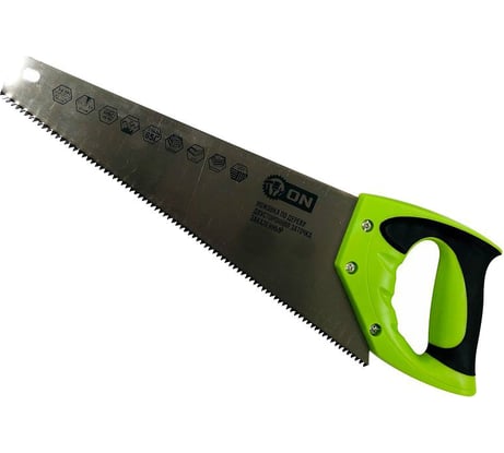 Ножовка по дереву ON двусторонняя заточка, закаленный зуб, 450 мм 03-01-103
