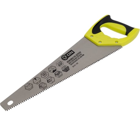 Ножовка по дереву ON двусторонняя заточка, закаленный зуб, 400 мм 03-01-102