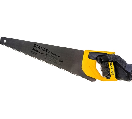 Ножовка по дереву Stanley TRADECUT с закаленным зубом, 7 Х 450мм STHT20354-1