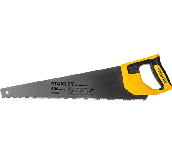 Ножовка по дереву Stanley TRADECUT с закаленным зубом, 7 Х 500мм STHT20350-1