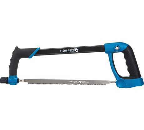 Универсальная ножовка HOEGERT TECHNIK 300 мм, в комплекте полотна по дереву и металлу HT3S277