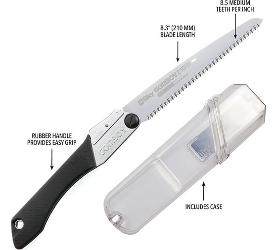 Пила складная Silky SIL Gomboy 210mm 121-21