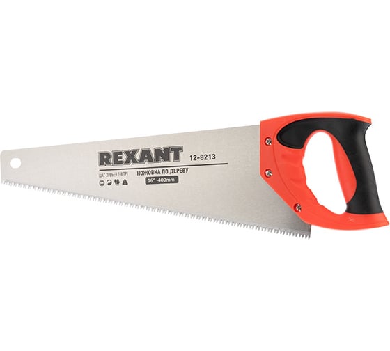 Ножовка по дереву REXANT Зубец 400 мм, 7-8 TPI, каленый зуб 2D 12-8213