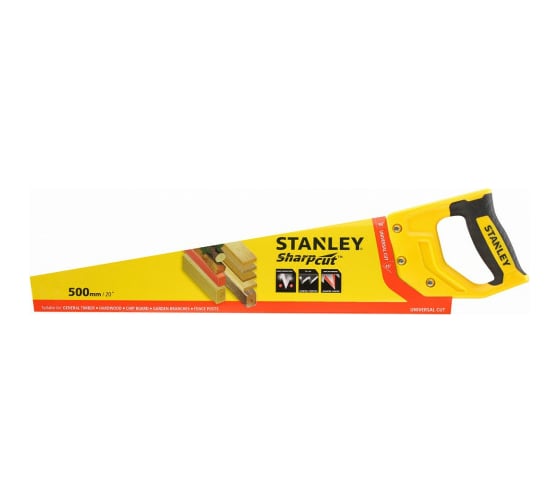 Ножовка Stanley SHARPCUT 7TPI, 500 мм STHT20367-1