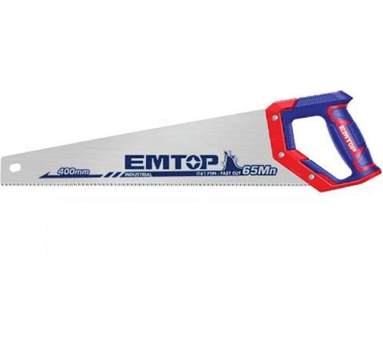 Ножовка по дереву emtop Размер: 400 мм / 16 дюймов Толщина: 0,9 мм EHAS4002