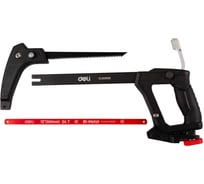 Профессиональная ножовка Deli 2 в 1 по дереву, металлу и пластику 300мм DL353812G биметаллическое пильное полотно 180105