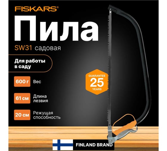 Лучковая пила 24" Fiskars 124810 1000615