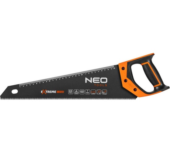 Ножовка по дереву NEO Tools 400 мм, 7TPI PTFE 41-111