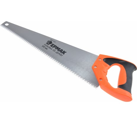 Ножовка по дереву ЕРМАК 500 мм, зуб 4 мм, заточка 663-001