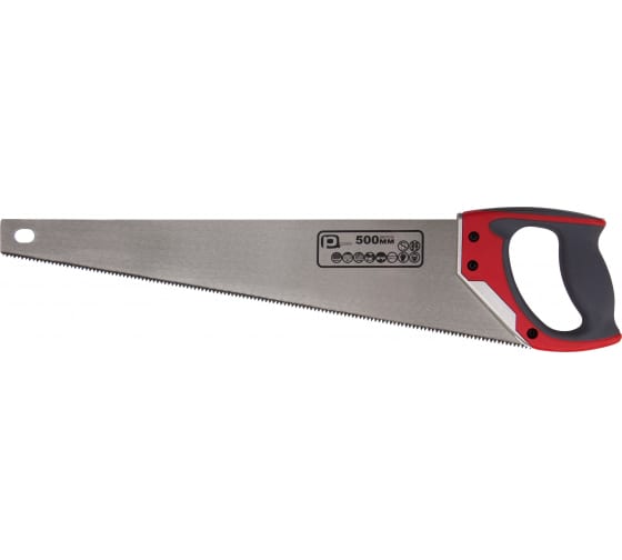 Универсальная ножовка по дереву PQtools профи 500 мм, 7 TPI, двухкомпонентная ручка Лк-00002745 0