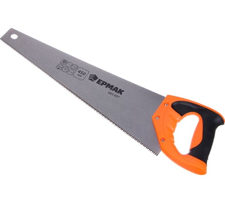 Ножовка по дереву ЕРМАК двустор. заточка, 450мм, закаленный зуб 663-007