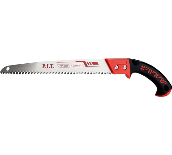 Ножовка по дереву садовая P.I.T. CONTROL (300мм, 7 TPI, 183г, лезвие сталь 65Mn), HPSW01-0300