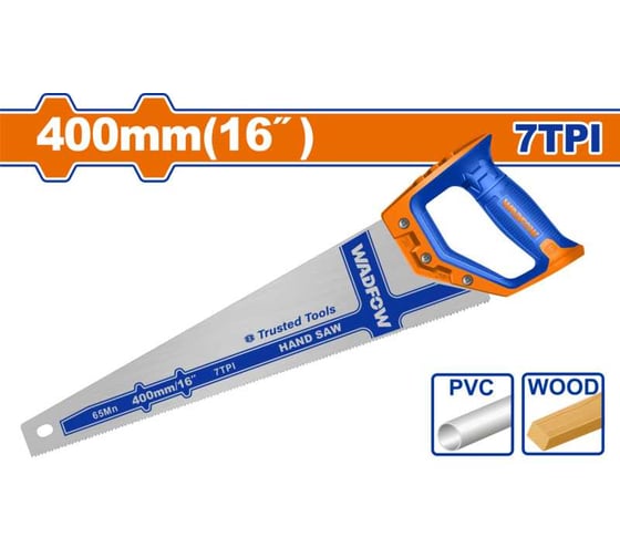 Ножовка по дереву WADFOW 400 мм 7TPI 6/24 WHW1116