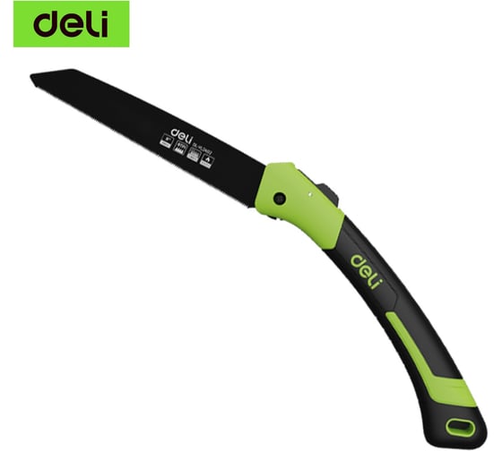 Садовая пила складная DELI 200мм Про Сад DL-YL2402 (8 TPI, трехсторонняя заточка) 229855