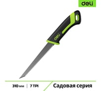 Ножовка выкружная по гипсокартону DELI 175мм Про Сад DL-YL2302 (сталь SK5, 7 TPI) 229862