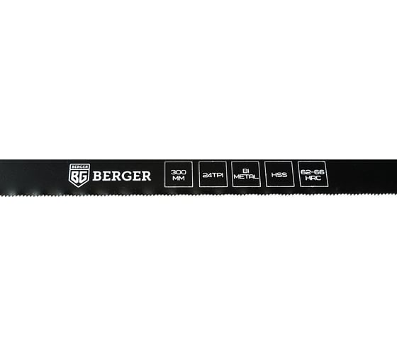 Ножовка по металлу Berger BG 300мм, биметаллическое полотно, 24TPI,BG1846
