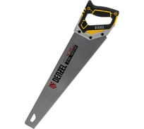 Ножовка по дереву Denzel, 450 мм, 9 TPI, зуб 3D, металлопластиковая рукоятка 24140