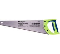 Ножовка по дереву СИБРТЕХ "Зубец",400 мм,7-8 TPI,зуб 3D,каленый зуб,2-х компонентная рукоятка// 23813