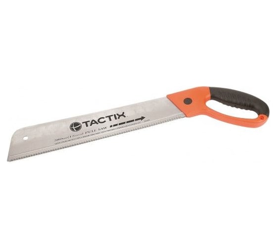 Ножовка японского типа TACTIX с гибким лезвием 10 зубьев на дюйм, 380 мм 265003