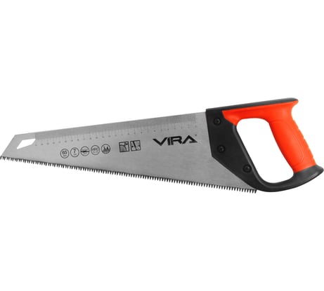 Ножовка по дереву VIRA 400 мм 7 TPI каленый зуб 3D заточка 800240