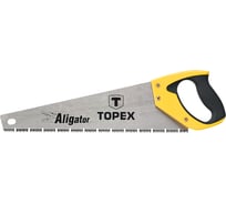 Ножовка Aligator 7 TPI трехсторонняя заточка TOPEX 10A441