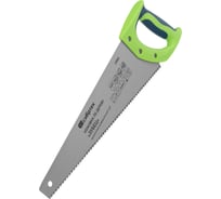 Ножовка по дереву СИБРТЕХ Зубец 400 мм, 7-8 TPI, зуб 2D, калёный зуб, 2-х компонентная рукоятка 23802