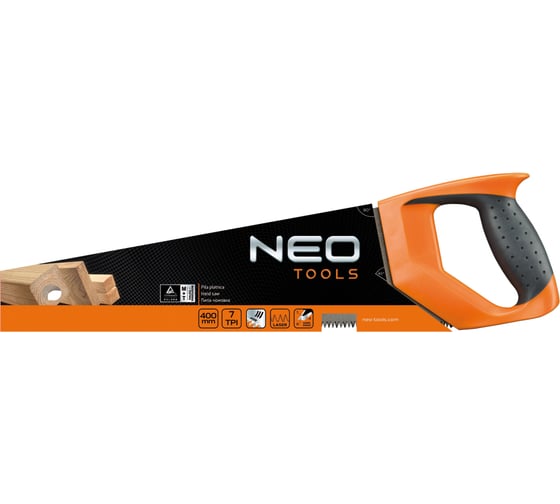 Ножовка по дереву NEO Tools 400 мм, 7TPI 41-011