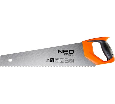 Ножовка по дереву NEO Tools 450 мм, 7TPI 41-036