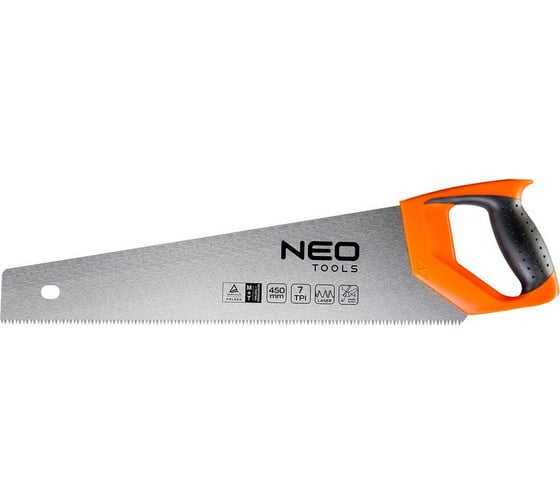 Ножовка по дереву NEO Tools 450 мм, 7TPI 41-036