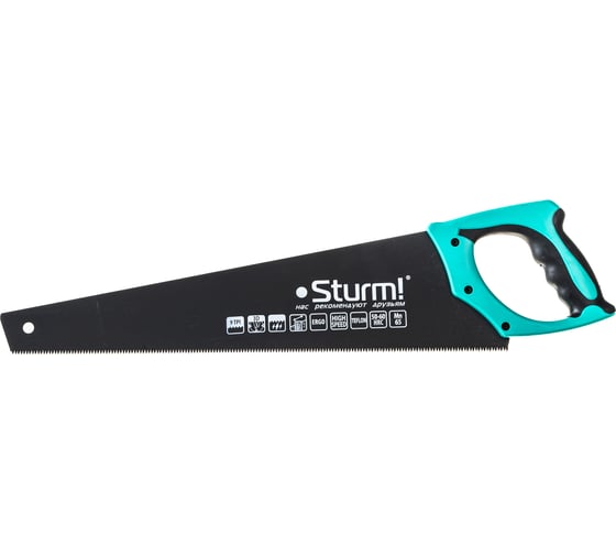 Ножовка по дереву Sturm 500 мм тефлоновое покрытие 9TPI 3D 1060-64-500