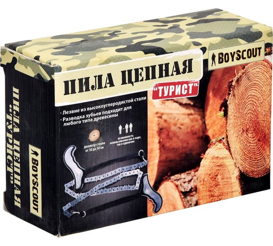 Цепная пила Турист (70/120 см) BOYSCOUT 61438