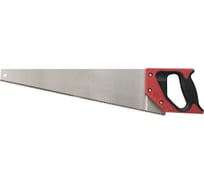 Ножовка по дереву, средний каленый зуб 7 ТPI, 2D заточка, пластиковая прорезиненная ручка 400 мм КУРС 40321