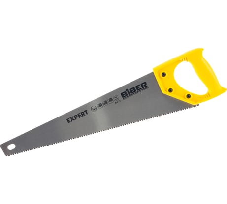 Ножовка по дереву крупный зуб 450мм Biber Эксперт 85672 тов-080819