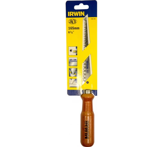 Ножовка по гипсокартону Irwin 150мм, деревянная рукоятка T106150