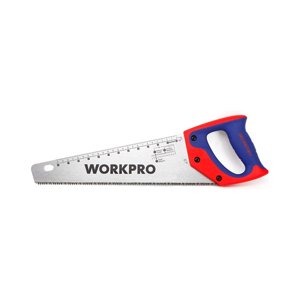 Ручная пила 560 мм с трехсторонней заточкой зуба 7TP WORKPRO W016035 ...
