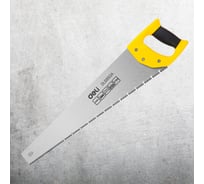 Ножовка по дереву DELI dl6850a 500мм, 7 tpi, 3d заточка, закаленный зуб, быстрый рез, пластиковая рукоять 114783