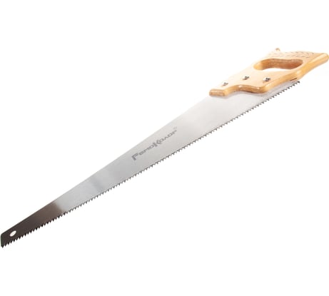 Пила по дереву, деревянная рукоятка, линейка, 500 мм РемоКолор 42-3-250