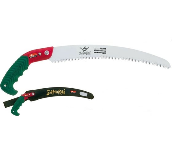 Пила с изогнутым полотном в чехле, с поясным креплением SAMURAI GC-300-LH