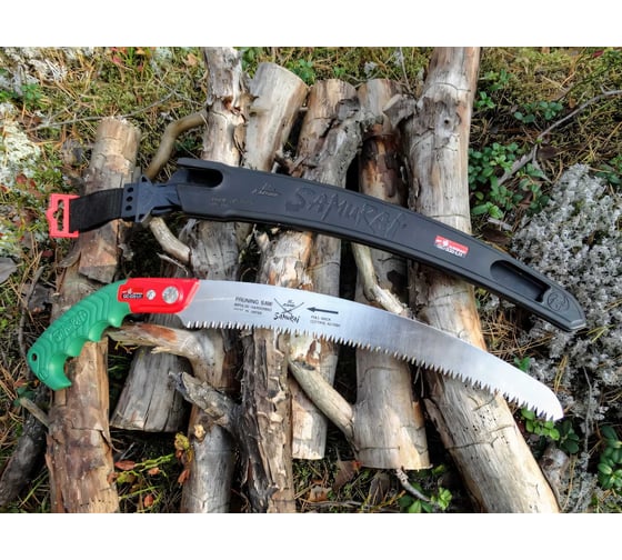 Пила с изогнутым полотном в чехле, с поясным креплением SAMURAI GC-330-LH